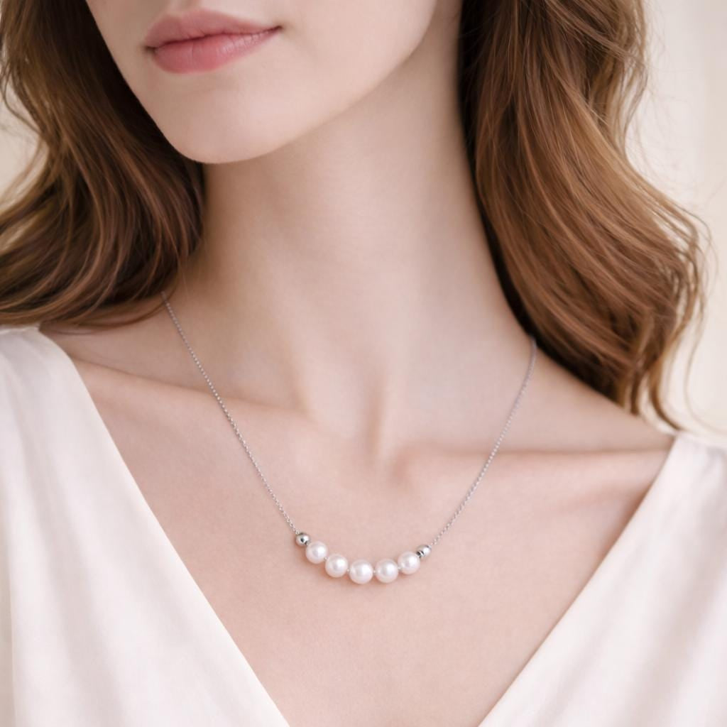 Freshwater Pearl Smile Necklace