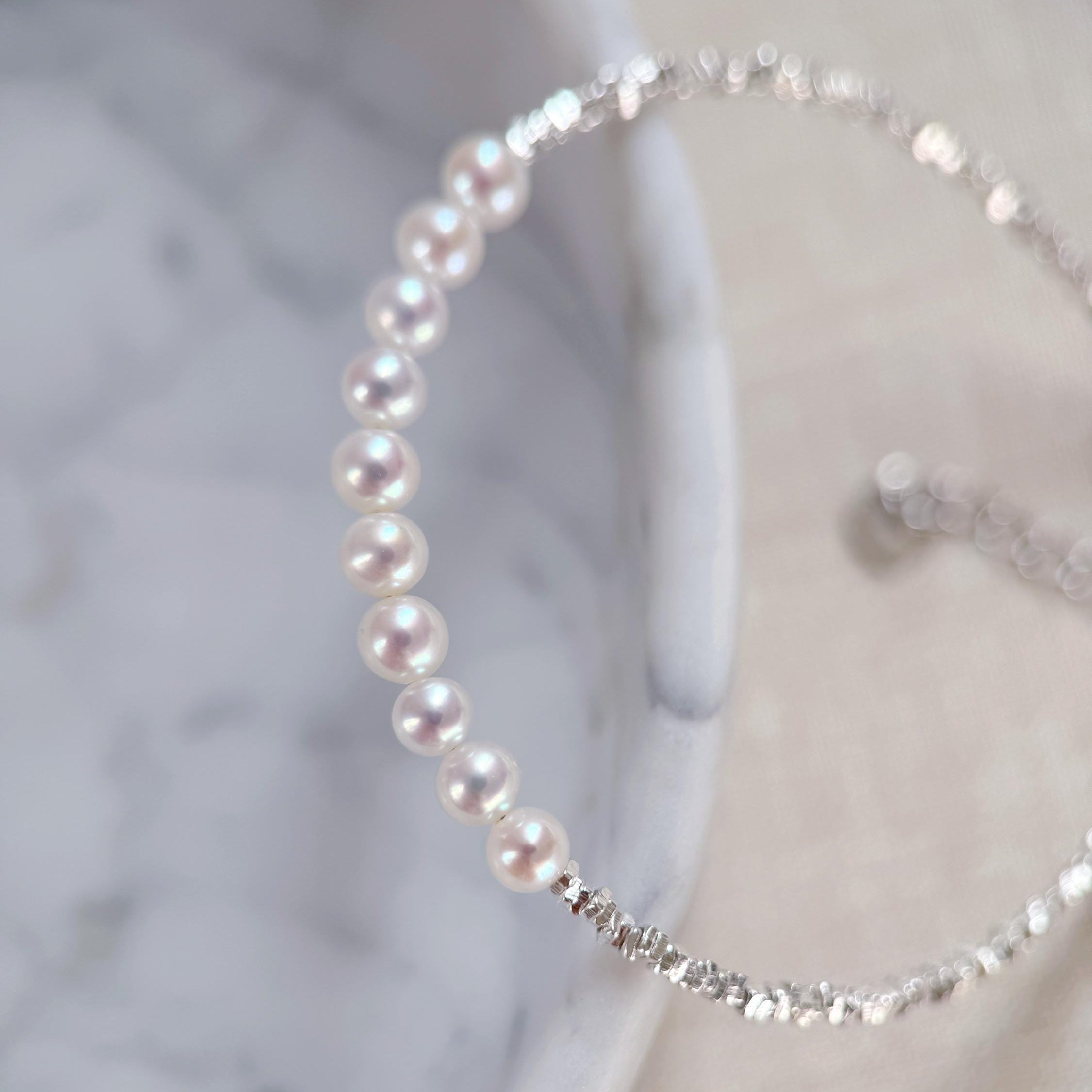 Aurora Pearl Bracelet – Freshwater Pearl & Sterling Silver