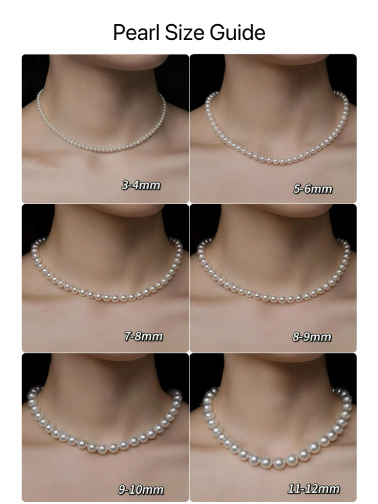 Pearl Necklace with Sterling Silver Heart Pendant