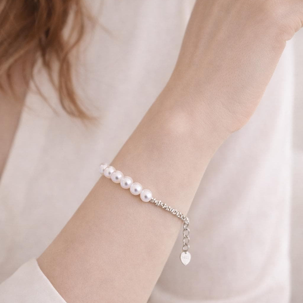 Aurora Pearl Bracelet – Freshwater Pearl & Sterling Silver