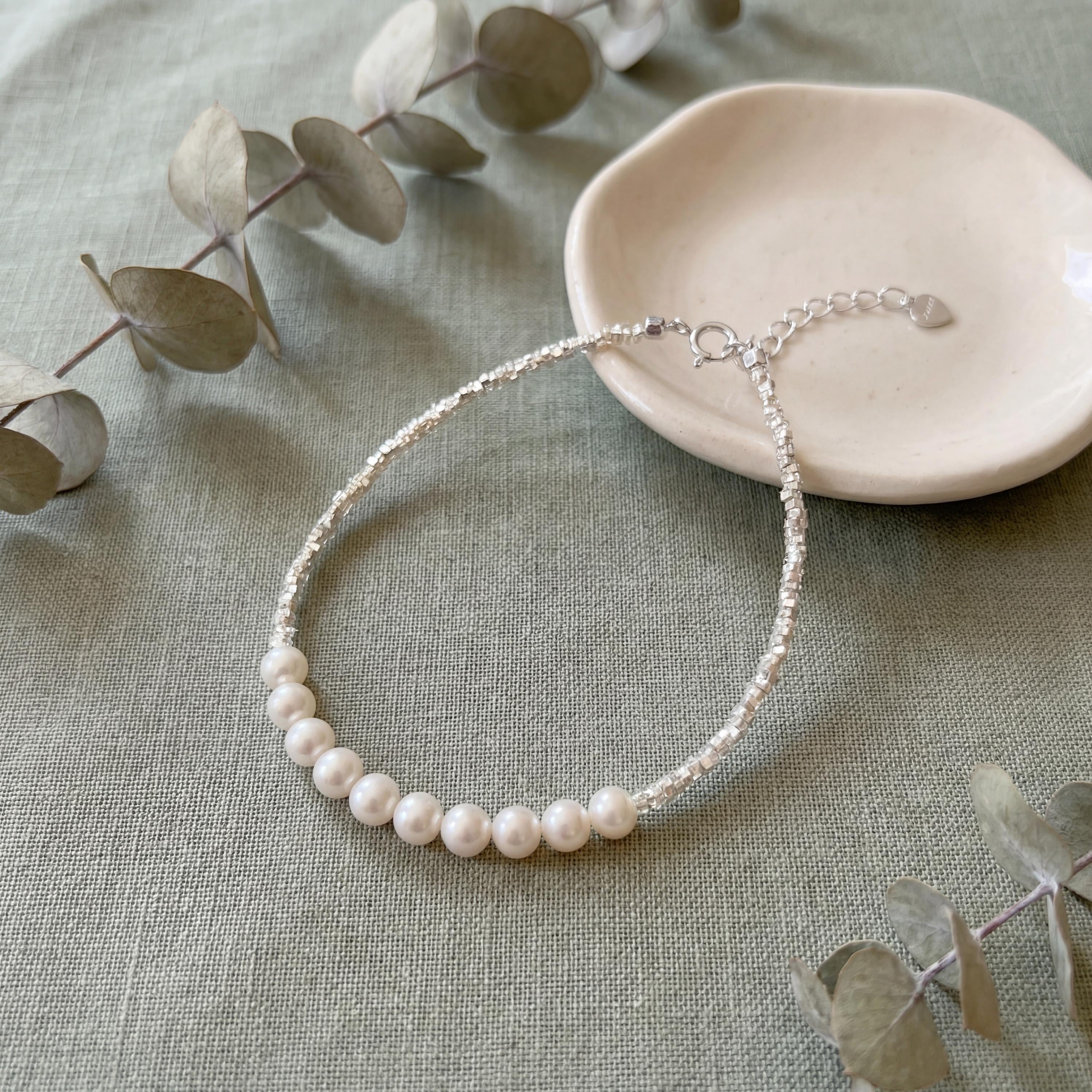 Aurora Pearl Bracelet – Freshwater Pearl & Sterling Silver