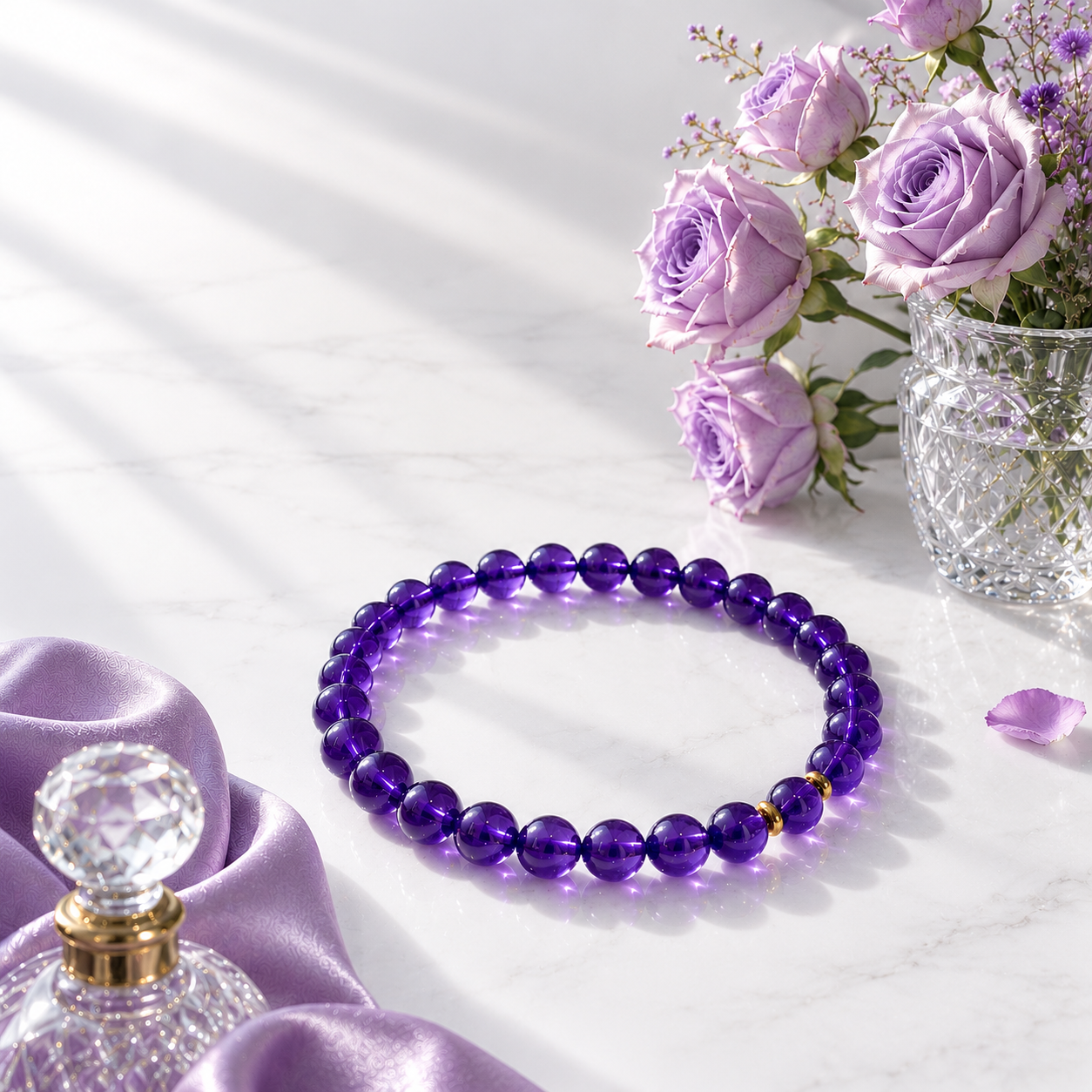 Natural Uruguayan Amethyst Bracelet