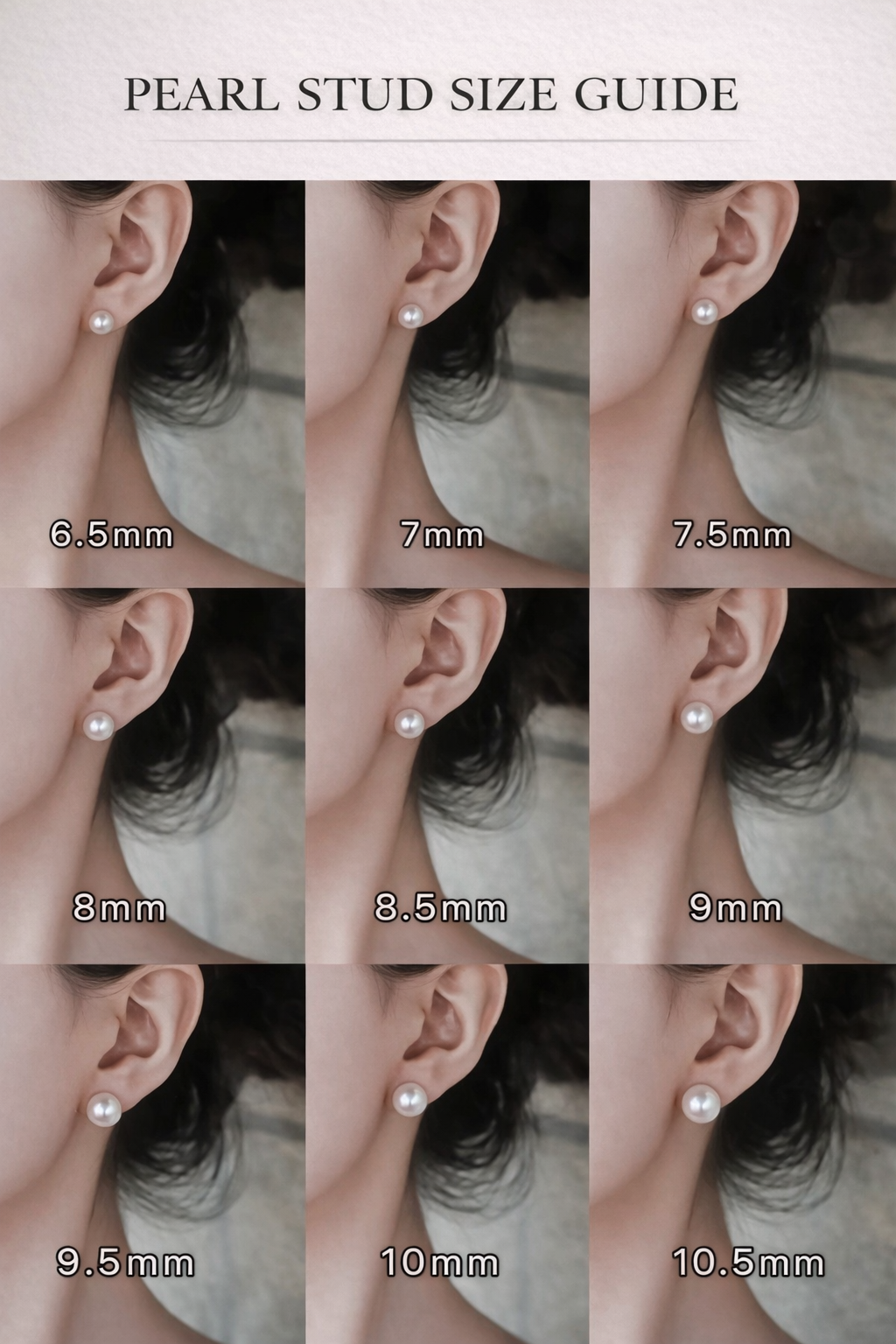 Freshwater Pearl Button Stud Earrings