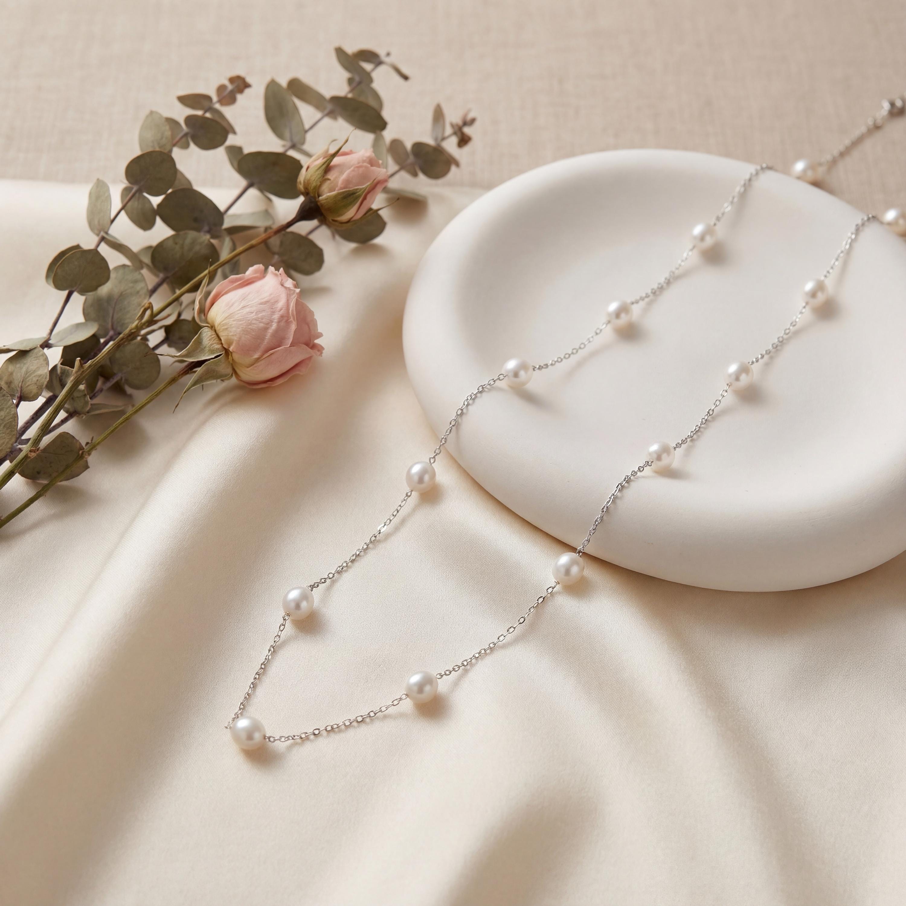 Aurora  Starlight Pearl Necklace