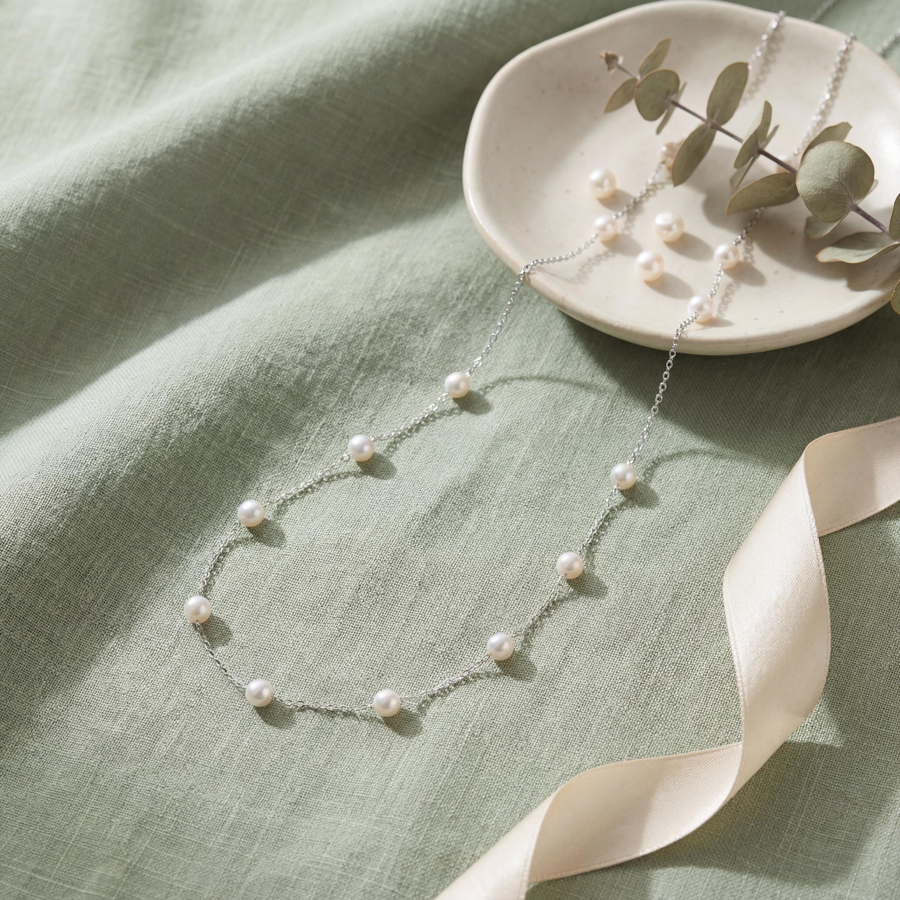 Aurora  Starlight Pearl Necklace